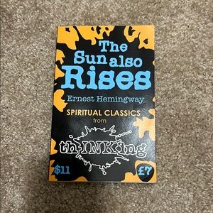 The Sun Also Rises Book - Black and Orange Cover